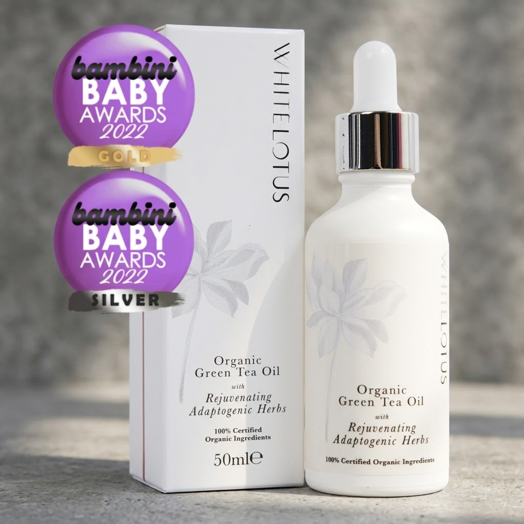 Organic Green Tea Body Oil with Rejuvenating Adaptogenic Herbs 50mL US